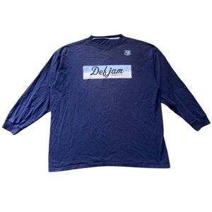Vintage Def Jam University 84 Men's Size 3XL Long Sleeve Graphic T-Shirt (G)